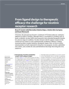 The Challenge for Nicotinic Receptor Research Bruce K.Cassels,Isabel Bermúdez,Federico Dajas,J.Andrés Abin-Carriquiry and Susan Wonnacott