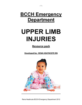 Upper Limb Injuries