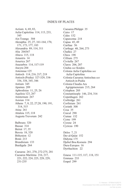 Index of Places