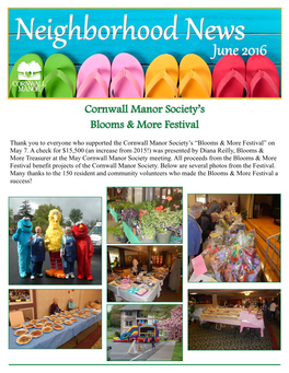 Thank You to Everyone Who Supported the Cornwall Manor Society's