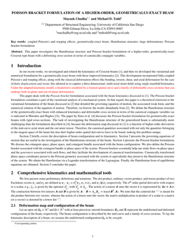 1 Introduction 2 Comprehensive Kinematics and Mathematical Tools