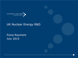 UK Nuclear Energy R&D