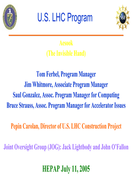 U.S. LHC Program