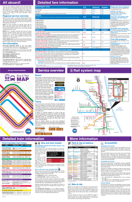 First Bus All Aboard! Rail System Map Detailed Fare in for Ma Tion Service