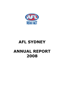 Afl Sydney Annual Report 2008