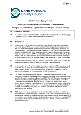 04 Harrogate Congestion Study Options Assessment Report