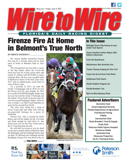 Firenze Fire at Home in Belmont's True North