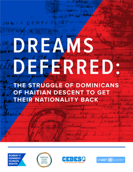 The Struggle of Dominicans of Haitian Descent to Get Their Nationality Back