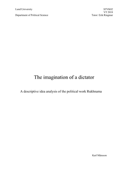 The Imagination of a Dictator