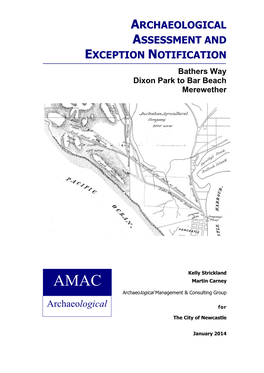 Archaeological Assessment and Exception Notification
