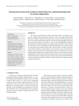 Structural Inversion in the Northern South China Sea Continental Margin and Its Tectonic Implications