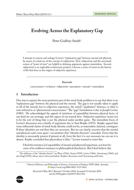 Evolving Across the Explanatory Gap