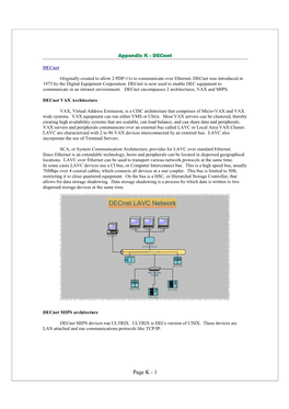 Decnet LAVC Network