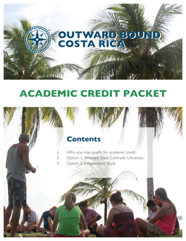 Academic Credit Packet