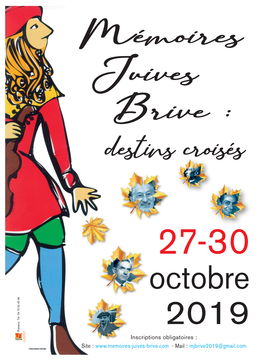 MEMOIRES JUIVES BRIVE 2019 BROCHURE A5 8 PAGES.Indd