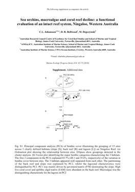 Sea Urchins, Macroalgae and Coral Reef Decline: a Functional Evaluation of an Intact Reef System, Ningaloo, Western Australia