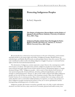 Protecting Indigenous Peoples