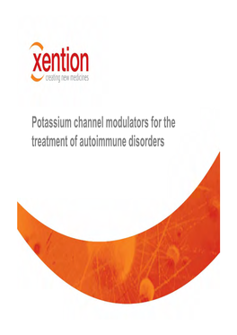 Potassium Channel Modulators for the Treatment of Autoimmune Disorders