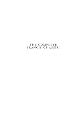 The Complete Francis of Assisi Paraclete Giants