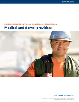 Portland/Vancouver Kaiser Permanente On-The-Job Provider Directory