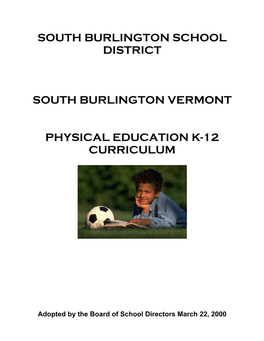 Physical Education K-12 Curriculum