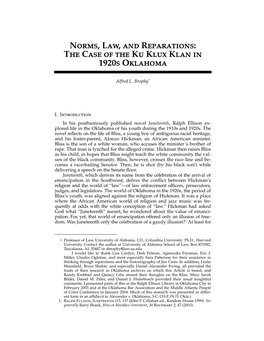 The Case of the Ku Klux Klan in 1920S Oklahoma