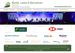 Companies That Attended Bonds, Loans & Derivatives Brazil 2019 the Networking Event of the Year