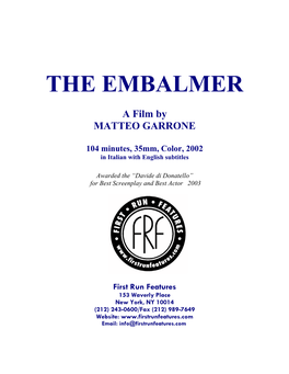 The Embalmer