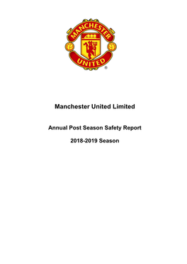 ITEM 4 MUFC Post Season Report 2018-19 Final Document , Item 4. PDF 591 KB