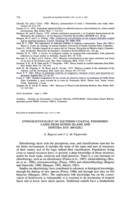 Ethnoichthyology of Southern Coastal Fishermen: Cases from Buzios Island and Sepetiba Bay (Brazil)