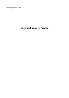 Regional Gender Profile
