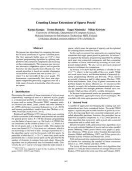 Counting Linear Extensions of Sparse Posets⇤