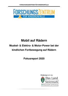 Forschungszentrum Mobil Auf Rädern Fokusreport 2020