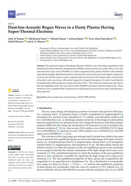 Dust-Ion-Acoustic Rogue Waves in a Dusty Plasma Having Super-Thermal Electrons