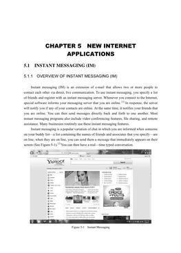 Chapter 5 New Internet Applications