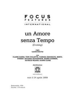 Un Amore Senza Tempo (Evening)