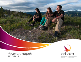 Annual Report 2017–2018 Enriching Canada Through Indigenous Education and by Inspiring Achievement