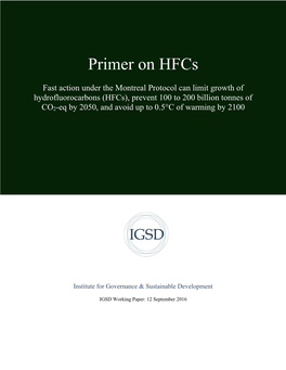 Primer on Hfcs