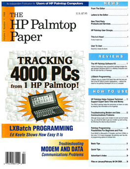Ppalmtop HP Palmtop User Groups