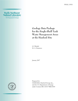 Geology Data Package for the Single-Shell Tank Waste Management Areas at the Hanford Site