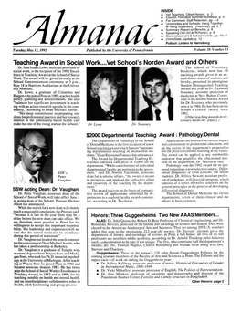 Almanac, 05/12/92, Vol. 38, No. 33