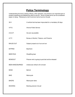 Police Terminology for Website.Pdf
