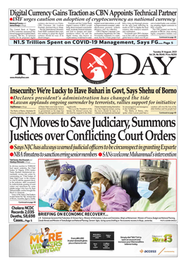 CJN Moves to Save Judiciary, Summons Justices Over Conflicting