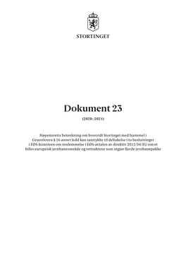Dokument 23 (2020–2021)