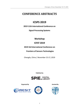 Conference Abstracts Icsps 2019
