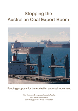 Stopping the Australian Coal Export Boom