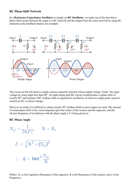 RC Phase-Shift Network