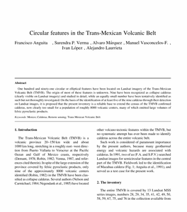 Circular Features in the Trans-Mexican Volcanic Belt