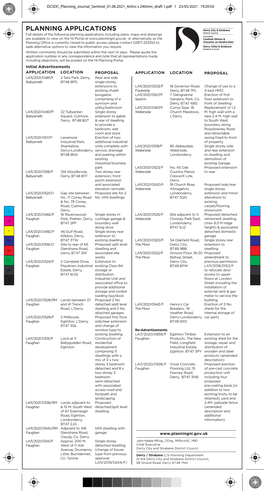 Planning Applications