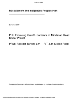 41076-048: Improving Growth Corridors in Mindanao Road Sector